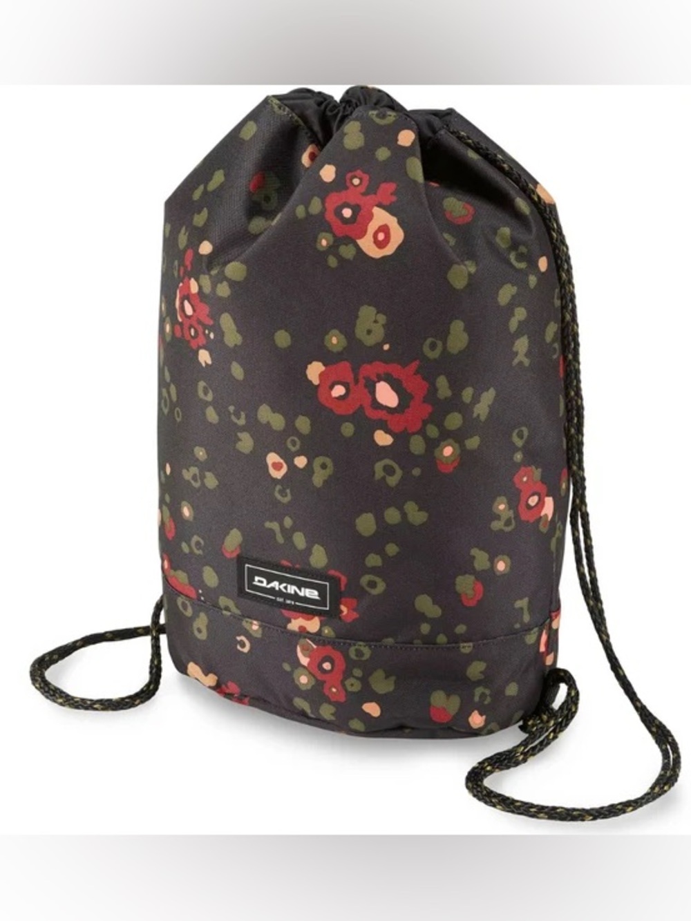 Dakine Red Poppy Floral Cinch Pack 16L 17” x 14” x 7”